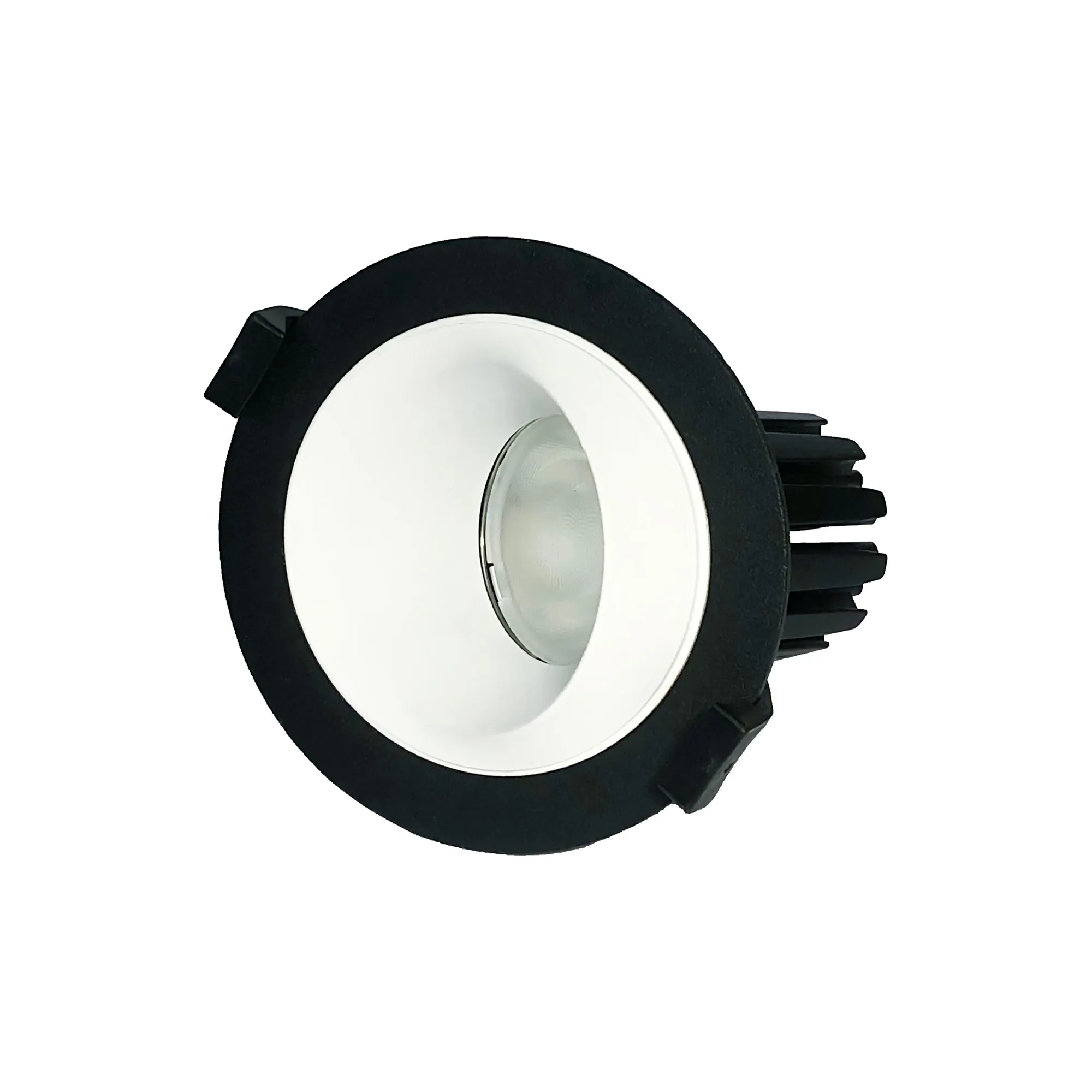 DM202647  Bonia 15 Powered by Philips 15W 1350lm 3000K 24° Engine, 350mA,Black/White,27° Angled Round Recessed Spotlight,IP20.